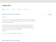 Tablet Screenshot of gadgetrant.com